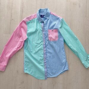 Vineyard Vines Carleton Gingham Party Stretch Classic Fit Tucker